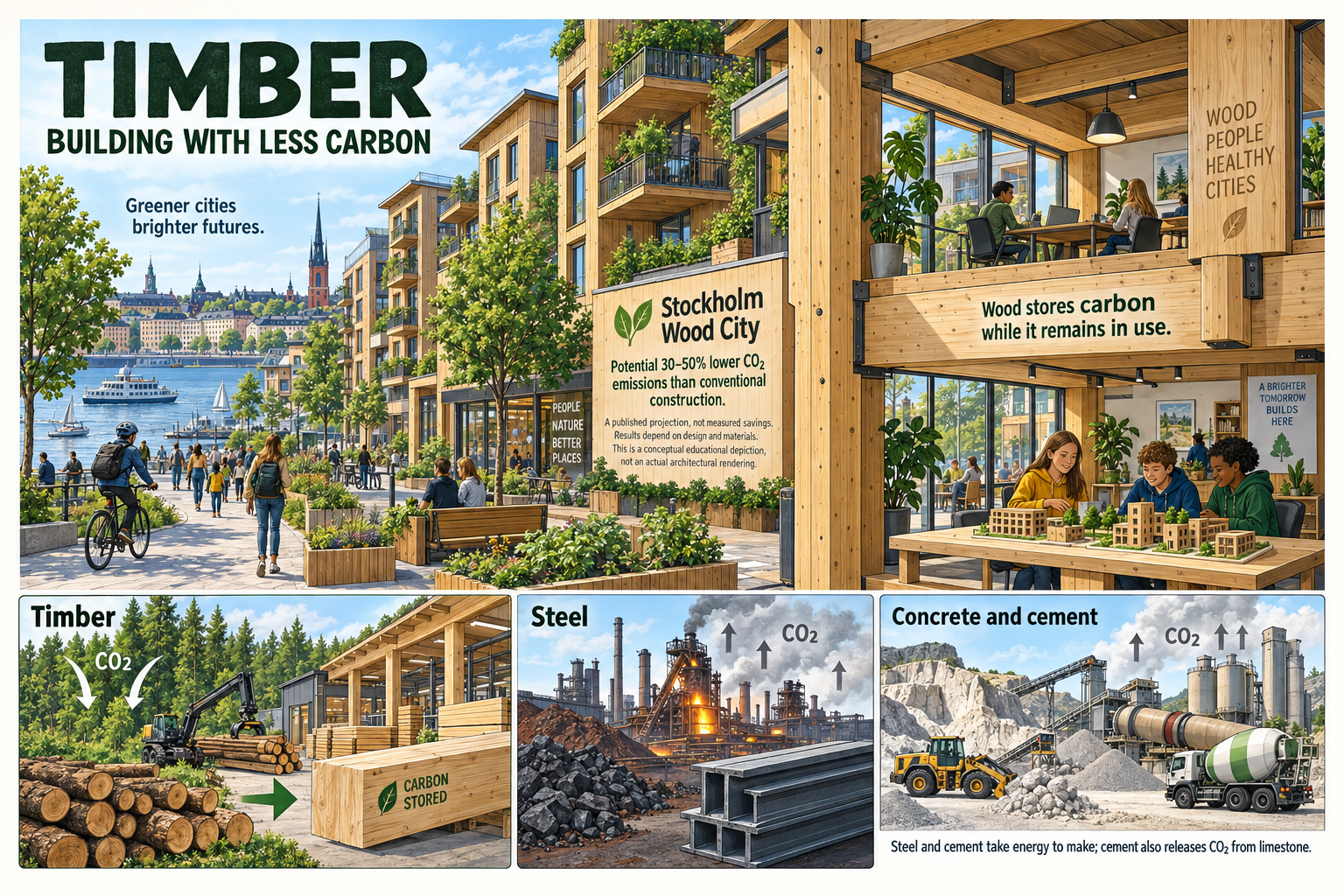 Timber: building with less carbon