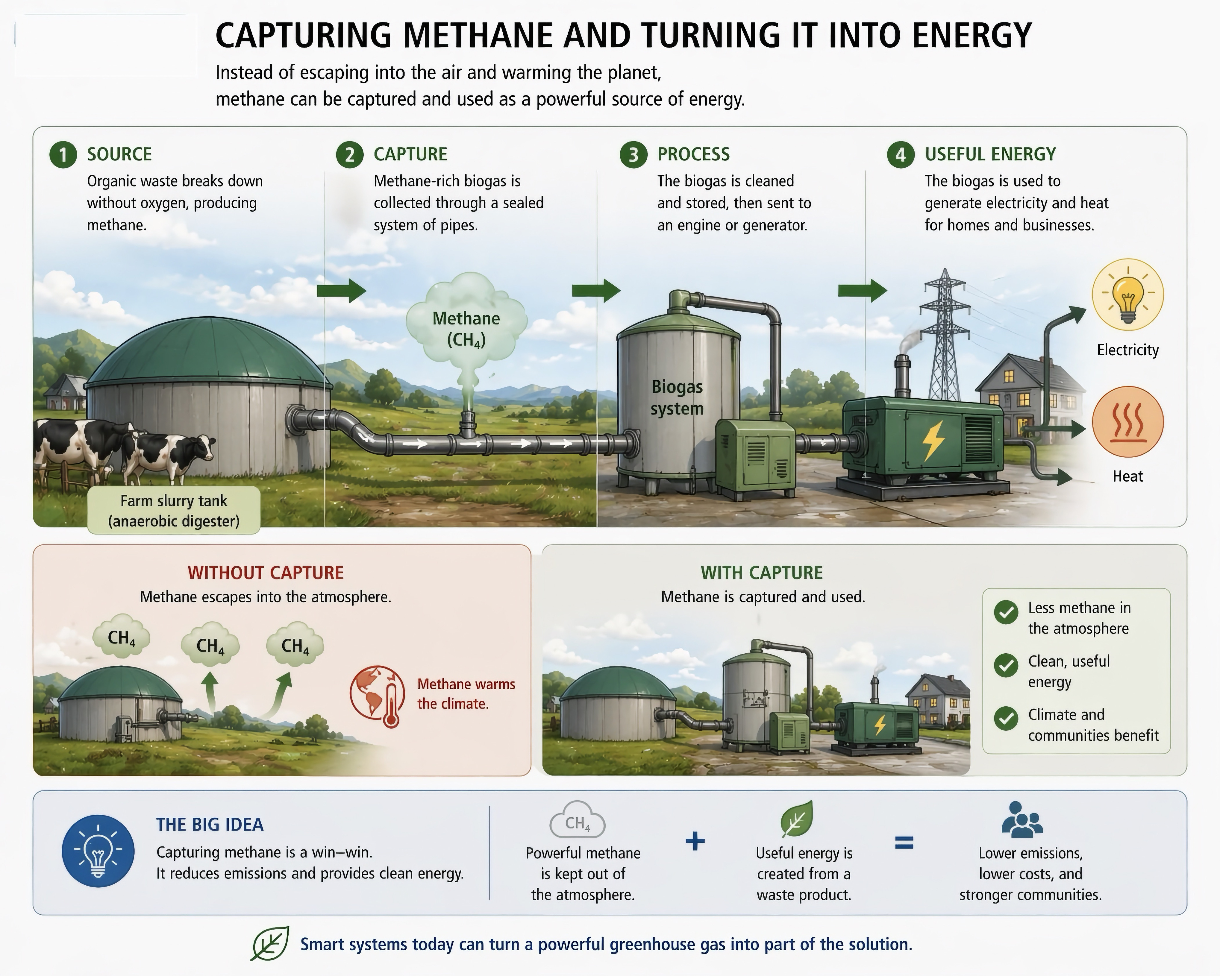 Methane capture